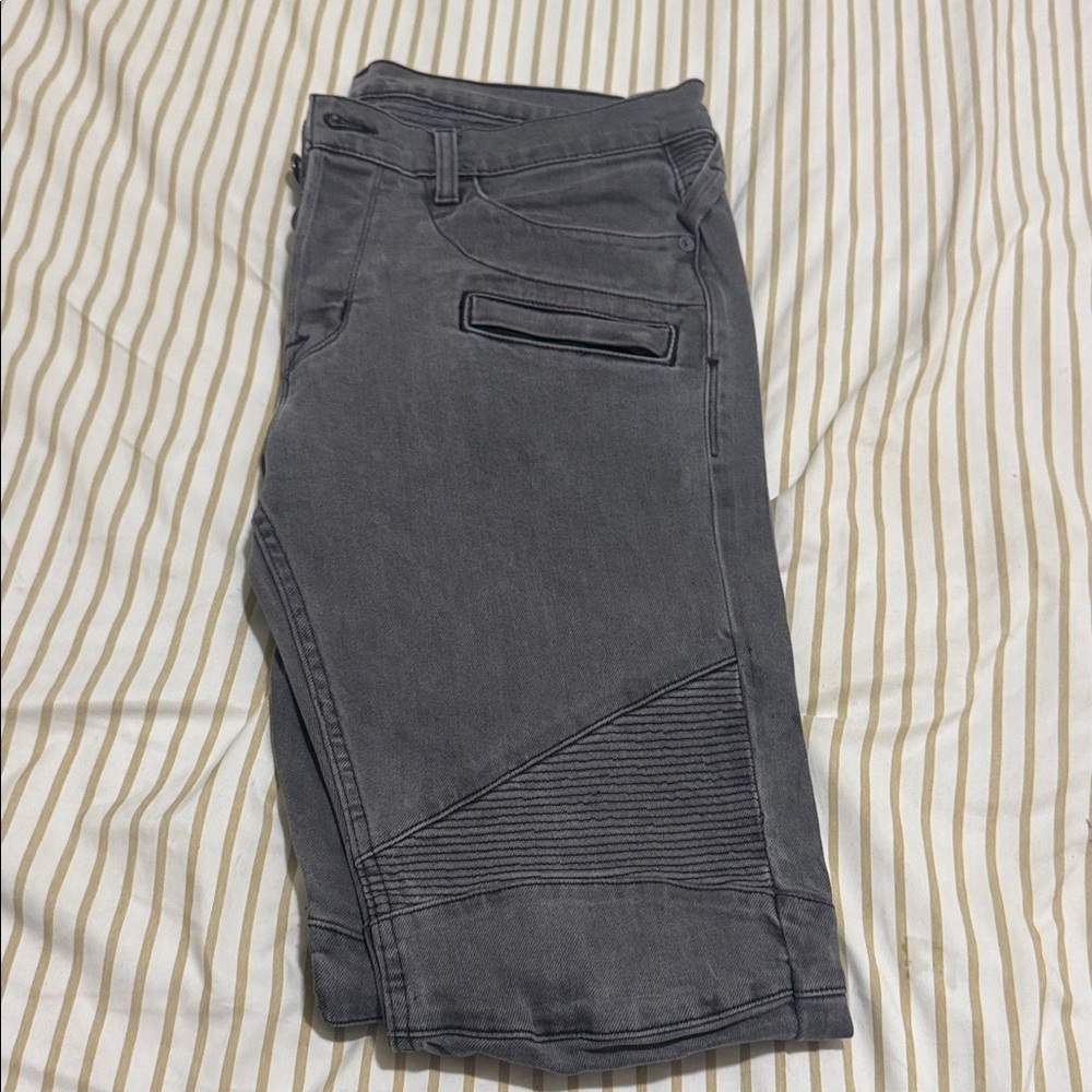 Hudson Jeans Men's Skinny Jeans in Charcoal Gray